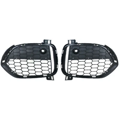 Bisel de cubierta de luz antiniebla parrilla delantera 2 piezas para BMW X5 F15 2012-2015 M Sport Foto 1 de 4