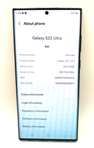 Samsung Galaxy S22 Ultra - 512GB - Green- GOOD CONDITION-marks on the back - Picture 1 of 11
