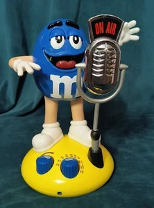 M&M's BLAU animierte AM/FM Radio Bewegung aktiviert GETESTET FUNKTIONIERT - Bild 1 von 7