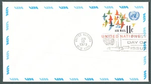 UN UC10 1973 11 cent #6 Air Mail Envelope FDC - Picture 1 of 1