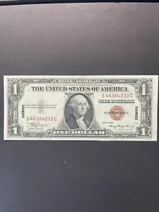 1935 YEAR HAWAII US 1 DOLLAR BILL RED SEAL WASHINGTON D.C. 89 YEARS OLD - Picture 1 of 7