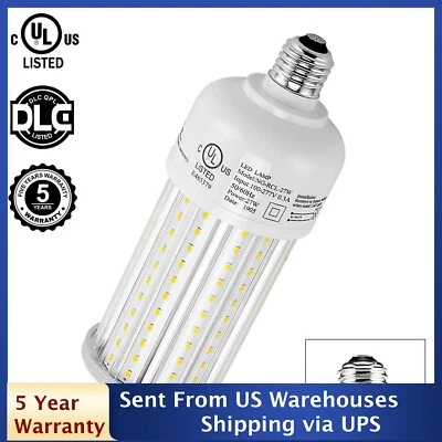 27W LED Corn Cob Bulb Light For Home Basement Living Room Super Bright E26 Base - Image 1 of 4