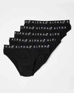 Alpha Mens 5 Pack Men's Larger Size Attached Elastic Waistband Briefs S - 7XL - Picture 1 of 1