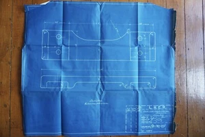 1939 LNER Class V4 Inner Frames Railway Loco Blue Print Diagram Drawing - Picture 1 of 4