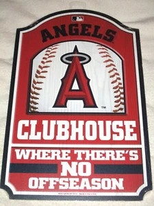 ANAHEIM ANGELS (Los Angeles) FAN CAVE WOOD SIGN #02 - NEW - Picture 1 of 1