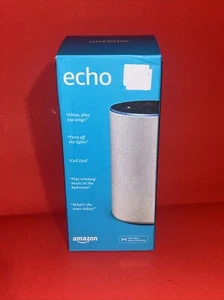 Amazon Echo (2nd Generation) Smart Assistant - Sandstone Fabric - Picture 1 of 5