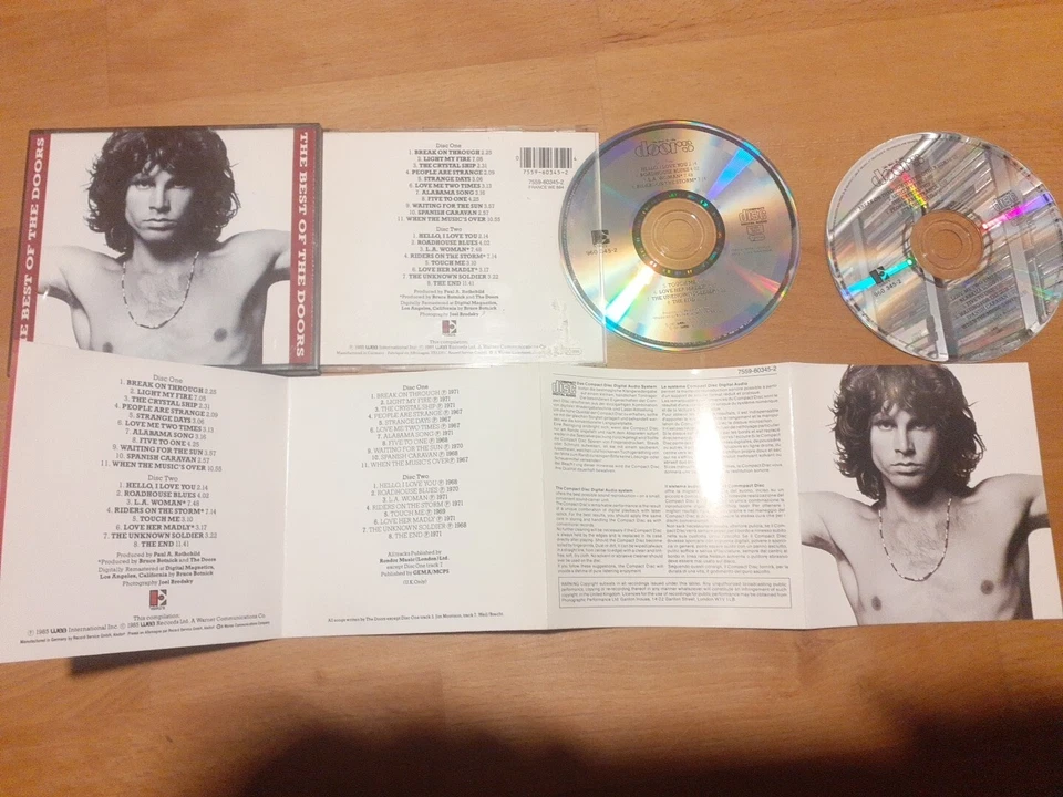 2-CD-Set THE DOORS Best of the Doors WARNER 1985 alle 19 Greatest Hits dig. rem. - Bild 1 von 1