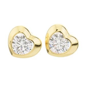 Silver Iced Push Back Stud Earrings EPR - Picture 1 of 20