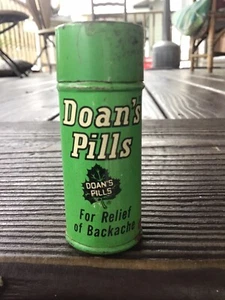 Vintage Doans Pills Tin For Relief of Backache H-2 1/2in. Dia-1in. - Picture 1 of 7