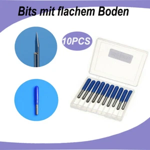 10 PCS Flachbod engravur Bits Für CNC Router Tools Metallschneider Bohrer Tool - Picture 1 of 10