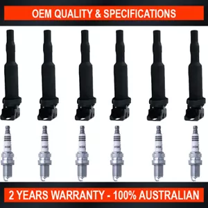 Pack of SWAN Ignition Coils & NGK Spark Plugs for BMW 523i,525i (2.5L) - Picture 1 of 5