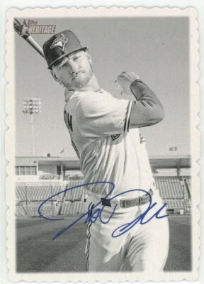 2018 Topps Heritage High Number Baseball Josh Donaldson 1969 Topps Deckle Edge - Image 1 of 2