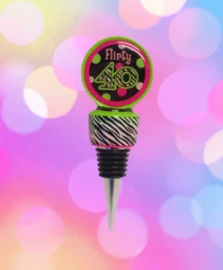 Tapón de vino coqueteo 40 estampado de cebra - Imagen 1 de 1