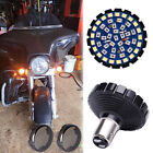 Front Led Turn Signal Light 1157 Bulb Lens For Harley Davidson CVO Ultra Classic