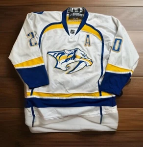 Nashville Predators Jersey Mens Size 50 White Suter #20 Embroidered Reebok - Picture 1 of 6