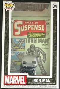 Funko Pop! Marvel Comic Covers - Tales of Suspense Iron Man Deluxe #34 - Picture 1 of 5