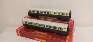 Spur O fast neuwertig 2x Hornby R456 R457 Reisebus GWR braun creme 1./3. Bremse SCHÖN - Bild 1 von 7