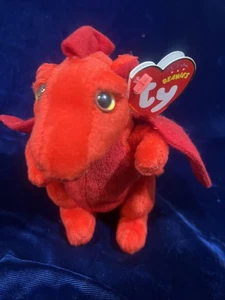Y Ddraig Goch the Dragon UK Exclusive Retired HTF Ty Beanie Babies 2010 Mint - Picture 1 of 6