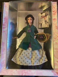 BARBIE ELIZA DOOLITTLE~My Fair Lady Flower Girl In Green Coat 1995 MATTEL - Picture 1 of 8
