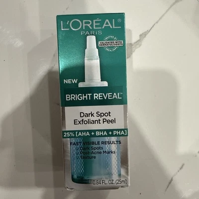 Exfoliante de manchas oscuras L'Oreal Bright Reveal - 0,84 FL. OZ. 25 ml NUEVO Foto 1 de 4