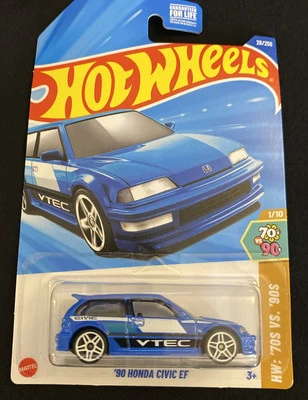Honda Civic EF HW 90 Hot Wheels: años 70 vs. años 90 1/10 Foto 1 de 3