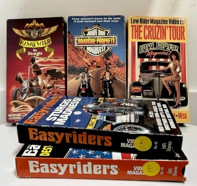Roadside Prophets VHS Tape Lot, Easy Riders Sturgis Media Vault OOP HTF Babes!! - Image 1 of 4