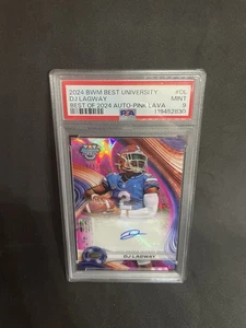 2024 Bowman’s Best University Football DJ Lagway Pink Lava Autograph PSA 9 #/100 - Picture 1 of 1