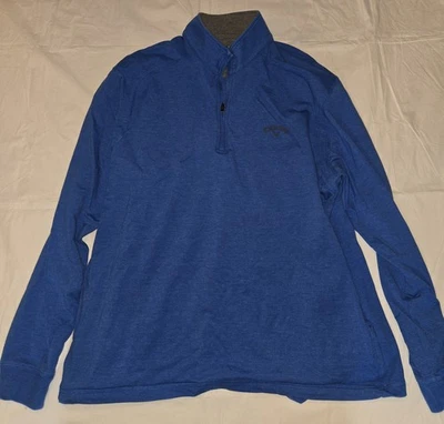 Chaqueta ligera para hombre Adidas azul con cremallera talla grande Foto 1 de 2