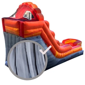 Parche de reparación de vinilo para casa de rebote inflable 12x60 pulgadas gris mármol PVC vinilo - Imagen 1 de 2