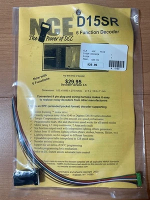819 - NCE 6-Function Decoder D15SR - Image 1 of 3