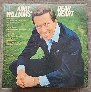 Andy Williams' Dear Heart Vinyl LP Record CL 2338 Columbia - Picture 1 of 2