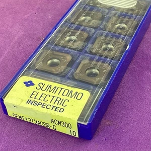 Insertos de fresado de carburo SUMITOMO SEMT 13T3AGSR-G 10 piezas ACM300🎯Maquinista - Imagen 1 de 3