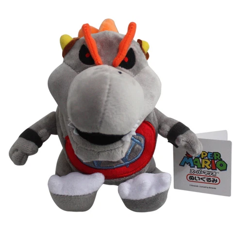 Super Mario Bros Baby Dry Bowser Jr Bones Koopa Plush Doll Soft Toy Gift 17cm Cover