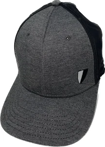 Grey Silver Black Shield Logo Embroidered Adj Strap Back Cap Hat Cap America - Picture 1 of 6