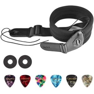 LEKATO Bass Electric Guitar Strap 3" Wide Holder Padd Adjustable 50"- 61" Gift - Picture 1 of 9