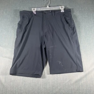 Helly Hansen Mens Chino Shorts Black Zipper Fly Four Pockets Size 36 Polyester - Picture 1 of 13