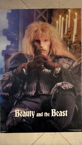 BEAUTY AND THE BEAST  VINCENT WALL POSTER/RON PERLMAN/1988/REPUBLIC NICE SHAPE - Picture 1 of 1