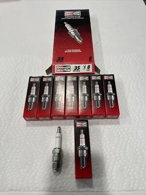 8 nuevas bujías Champion RV12C6 cobre plus número de stock 35 Foto 1 de 4