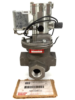 New Schrader Bellows N3555600153 Inline Solenoid Valve 140PSI Max - No Box - Image 1 of 4
