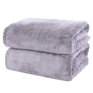 2 Pack Premium Bath Towel Set - Quick Drying - Microfiber Coral Velvet Highly... - Picture 1 of 7