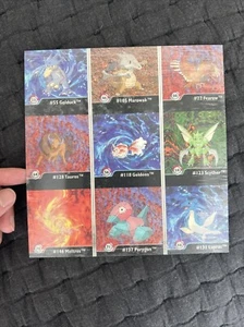 Pokémon Series One Artbox Uncut Sheet soczewica zestaw - Scyther Psyduck - prawie idealny - Zdjęcie 1 z 3