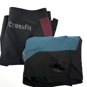 Reebok Men's CrossFit Board Shorts Lot 2 Large Athletic Activewear WOD Gym Walk - Picture 1 of 10