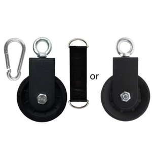 360 Degree Rotation Traction Wheel Detachable Heavy Duty Lift Pulley Gym Pulley - Picture 1 of 8