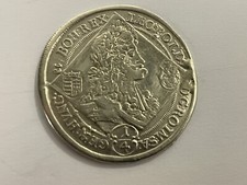 1/4 Taler Leopold I. 1694 KB, Kremnitz, Silber