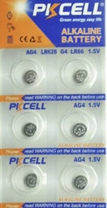AG4 LR626 PKCELL Battery (6 piece) LR66 377 377A 626 177 V377 US Seller - Picture 1 of 1