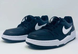 NIKE FULL FORCE LOW BLACK ANTHRACITE SAIL WHITE SHOES SIZE 11 STYLE FB1362-001 - Picture 1 of 7