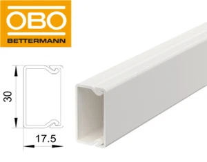 OBO Bettermann WDKWDK15030RW Kabelkanal 17,5x30 weiß diverse Größen - Bild 1 von 2