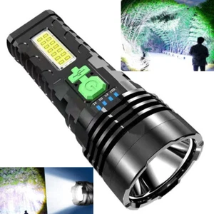 Super Bright Flashlight Solar&USB Rechargeable Tactical Searchlight Waterproof - Picture 1 of 14