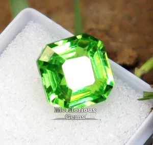 Green Peridot Certified stone Loose Gemstone best offer Radiant Cut 10.35 Ct - Picture 1 of 9