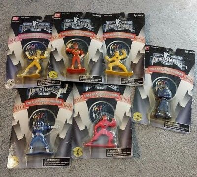 6 нераспечатанных винтажных коллекционных фигурок Power Rangers издание фильма 1995 года «Bandai» - Изображение 1 из 4